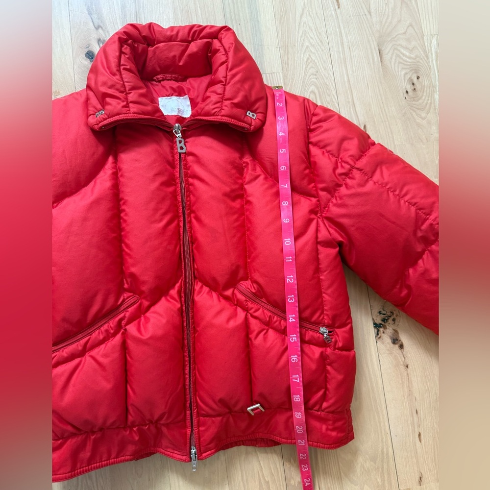 Bogner Vintage 80’s Red Goose Down Puffer Jacket Coat Size 10 - Picture 8 of 16